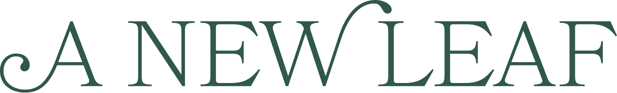 The A New Leaf Wordmark without subtext underneath